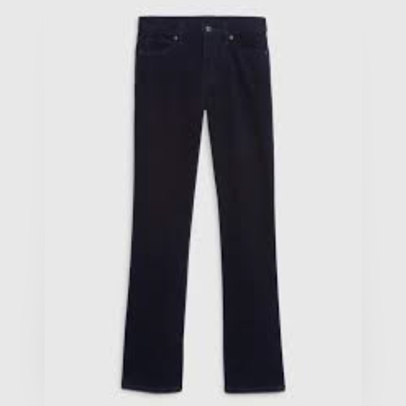 GAP Pants - NWT Gap Baby Boot Mid Rise Corduroy Pants Navy Black Women’s Size 35R